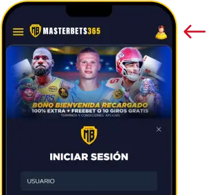 Iniciar sesion en la app o en la version movil - MasterBets365 - Apuestas App Venezuela